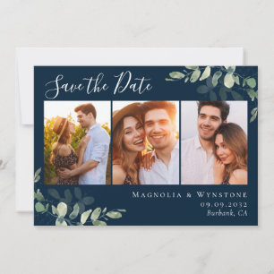 Reserva La Fecha Eucalyptus Watercolor Foto Boda Guardar La Fecha