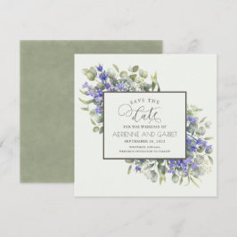 Reserva La Fecha Eucalyptus y Delicate Boda Lavender