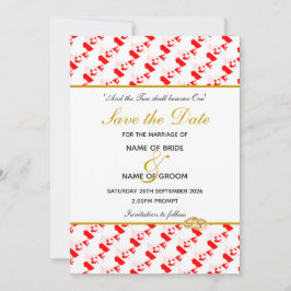 Reserva La Fecha Evento Especial Cristiano Celebración de Boda en C