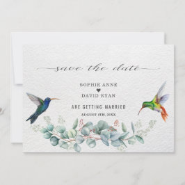 Reserva La Fecha Exotic Hummingbirds Eucalyptus Protea Wedding