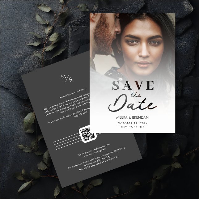 Reserva La Fecha Exquisite Romantic Translucent & Laser Cut Effect  (Exquisite Romantic Translucent & Laser Cut Effect Photo Save the Date Card with Envelope.)