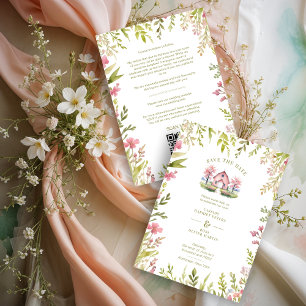 Reserva La Fecha Exquisite Rustic Church Country Spring Frame