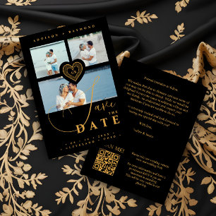 Reserva La Fecha Exquisito Lace Gold y Black 3 multifotos