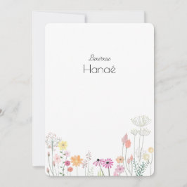 Reserva La Fecha Faire-part de naissance Hanaé