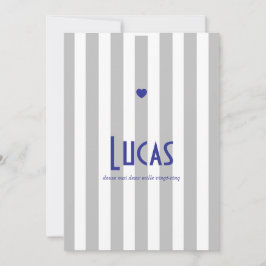 Reserva La Fecha Faire part de naissance Riviera Gris Bleu