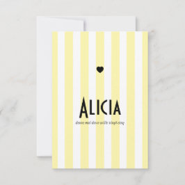 Reserva La Fecha Faire part de naissance Riviera Jaune et Noir