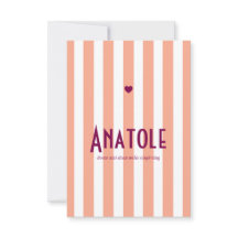 Faire part de naissance Riviera Pêche et prune