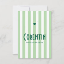 Faire part de naissance Riviera Vert