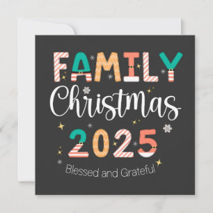Reserva La Fecha Family Christmas 2025 Blessed and Grateful