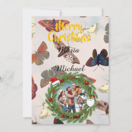 Reserva La Fecha ❄️ Family Photo Brush Invitation ❄️