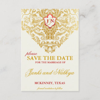 Reserva La Fecha Fancy Florece la Boda Dorada Salven las fechas