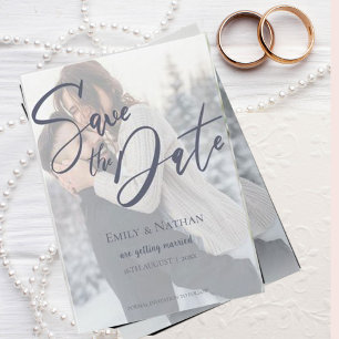 Reserva La Fecha Faux Vellum Efecto 2 Boda fotográfica Guardar la f