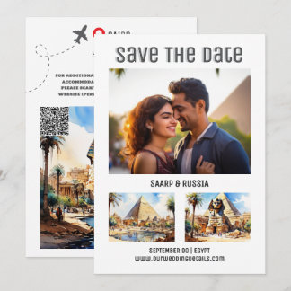 Reserva La Fecha Fecha de guardado de la foto de la boda de destino