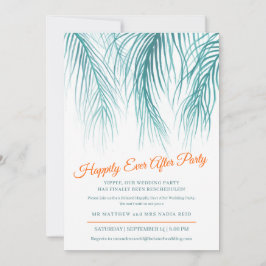 Reserva La Fecha Felices para Siempre palma azul verdoso después de