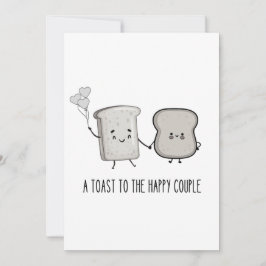 Reserva La Fecha Felicidades divertidas: Una tostada a la pareja fe