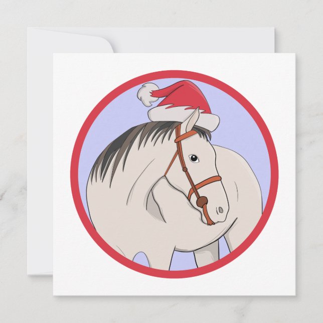 Reserva La Fecha Feliz caballo navideño (Anverso)