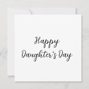 Reserva La Fecha Feliz día de las hijas texto mínimo simple añadir
