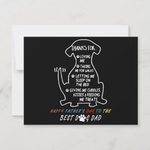 Reserva La Fecha Feliz Día del Padre al mejor perro papá