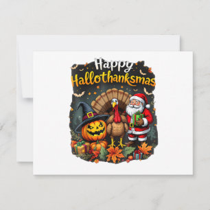 Reserva La Fecha Feliz Hallo gracias mas Feliz Navidad Papá Noel