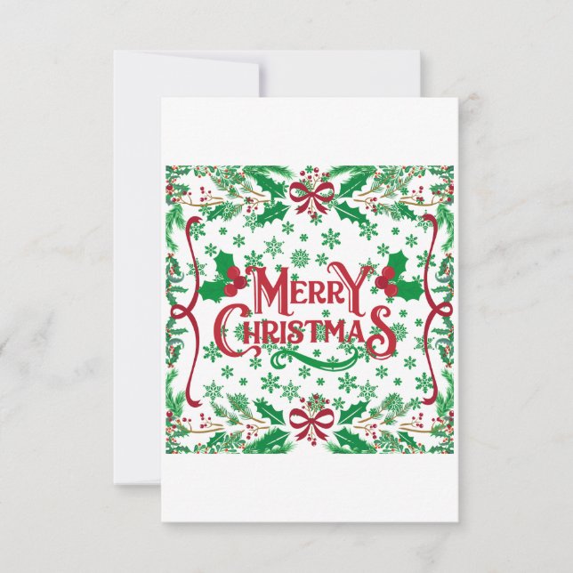 Reserva La Fecha Feliz Navidad Felices Fiestas (Anverso)