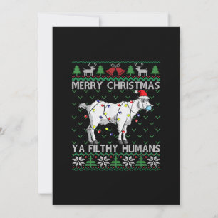 Reserva La Fecha Feliz Navidad Filthy Humanos Navidades feos de cab