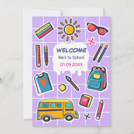 Reserva La Fecha Feliz Primer Día De La Escuela