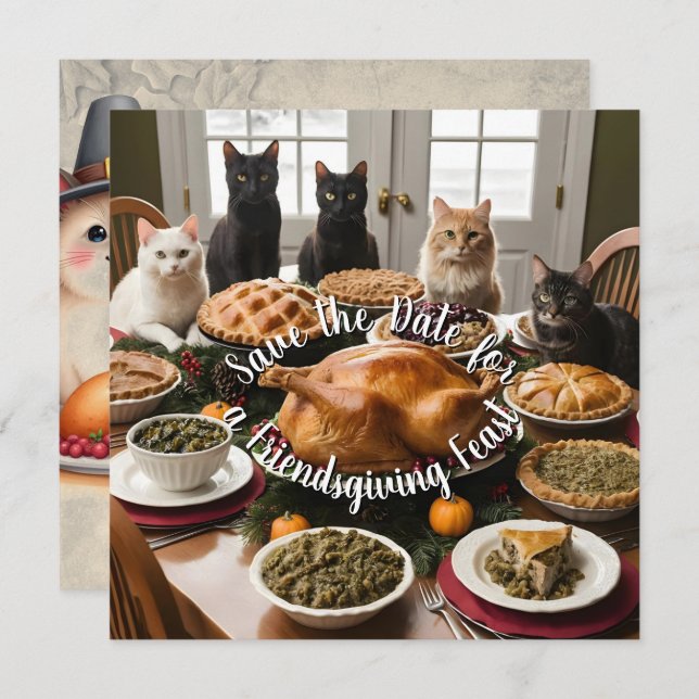 Reserva La Fecha Festín de Friendding (Anverso / Reverso)