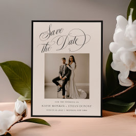 Reserva La Fecha FESTIVA Foto de Aviso de Boda