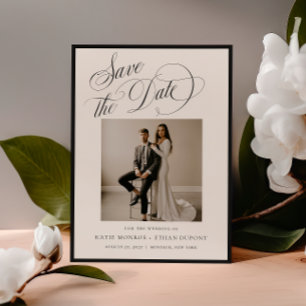 Reserva La Fecha FESTIVA Foto de Aviso de Boda