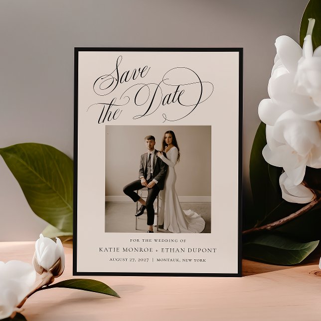 Reserva La Fecha FESTIVA Foto de Aviso de Boda (Subido por el creador)