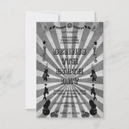 Reserva La Fecha Festival de carnaval negro y blanco