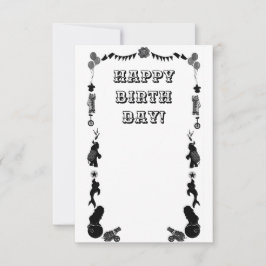 Reserva La Fecha festival de carnaval negro y blanco