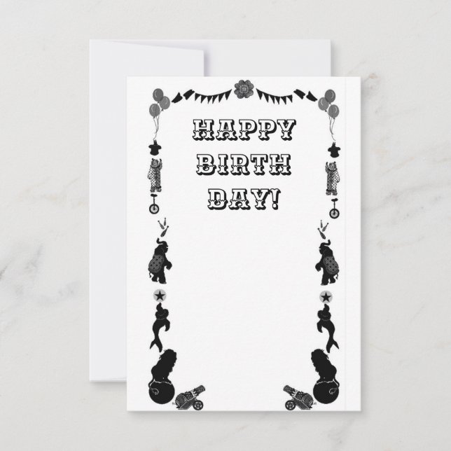 Reserva La Fecha festival de carnaval negro y blanco (Anverso)