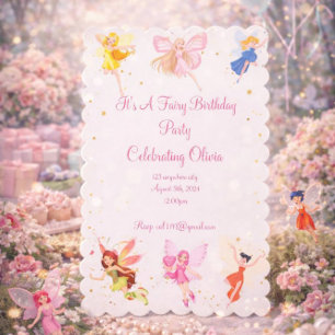 RESERVA LA FECHA FIESTA DE CUMPLEAÑOS DE HADAS PARA NIÑAS