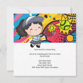 Reserva La Fecha Fiesta de cumpleaños de los niños de tenis