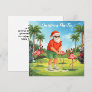 Reserva La Fecha Fiesta de Golf Par tee Papá Noel Flamenco de Navid