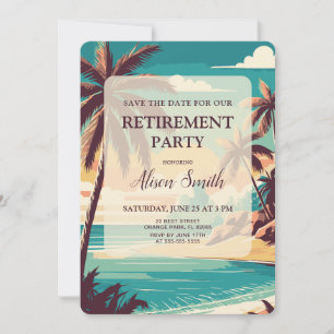 Reserva La Fecha Fiesta de jubilación tropical