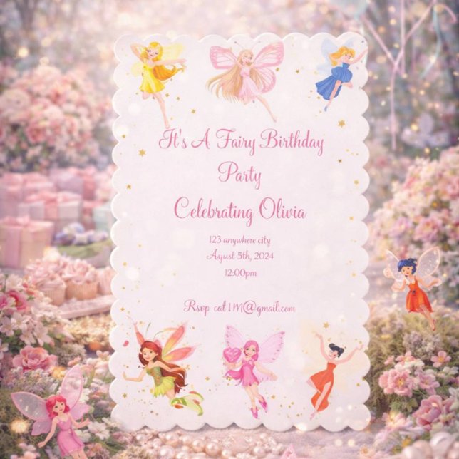 RESERVA LA FECHA FIESTA DEL CUMPLEAÑOS DE FAIRY PARA CHICAS (Subido por el creador)