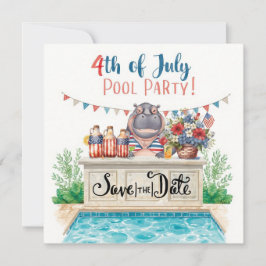 Reserva La Fecha Fiesta en la Piscina del 4 de Julio con Hippo