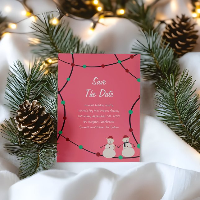 Reserva La Fecha Fiestas de Navidad – Duo de Muñecos de Nieve y Luc (Subido por el creador)