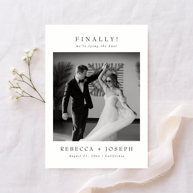 Reserva La Fecha Finally Old Money Wedding Photo (Subido por el creador)