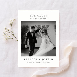 Reserva La Fecha Finalmente Foto de Boda de Dinero Antiguo