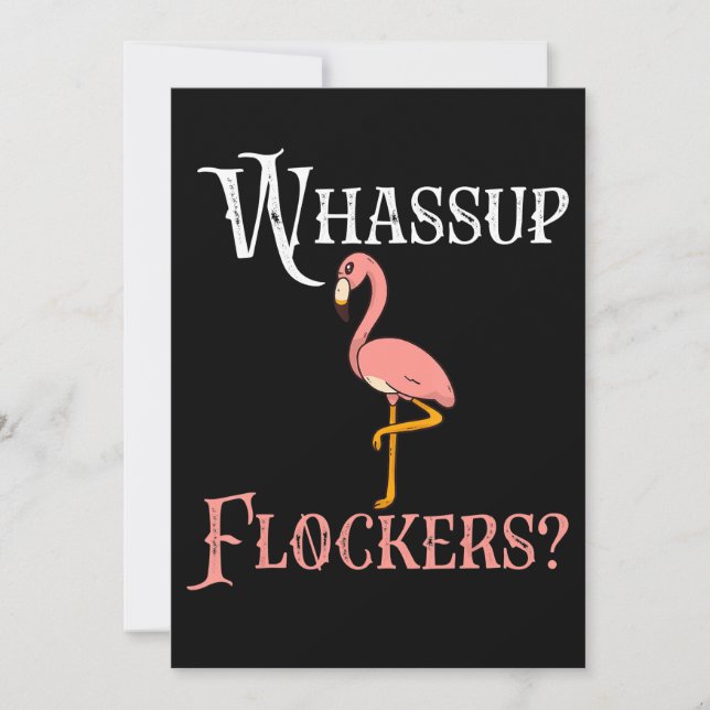 Reserva La Fecha Flamencos | Bloqueros Flamingo Whassup (Anverso)