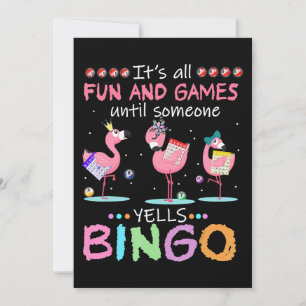 Reserva La Fecha Flamencos Flamante Bingo Funny