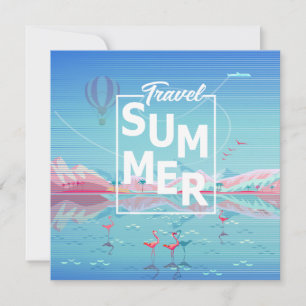Reserva La Fecha Flamingo, viaje mágico, playa de verano del mar tr