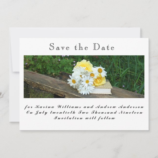 Reserva La Fecha Flat Save The Date Card (Anverso)