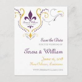 Reserva La Fecha Fleur de Lis Save the Date