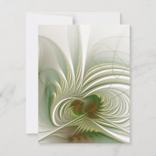 Reserva La Fecha Flor de fantasía fractal suave y delicada