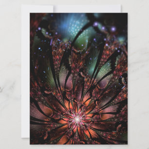 Reserva La Fecha Flor de fantasía fractal suave y delicada