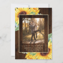 Flor de girasol de color de agua de madera rústica